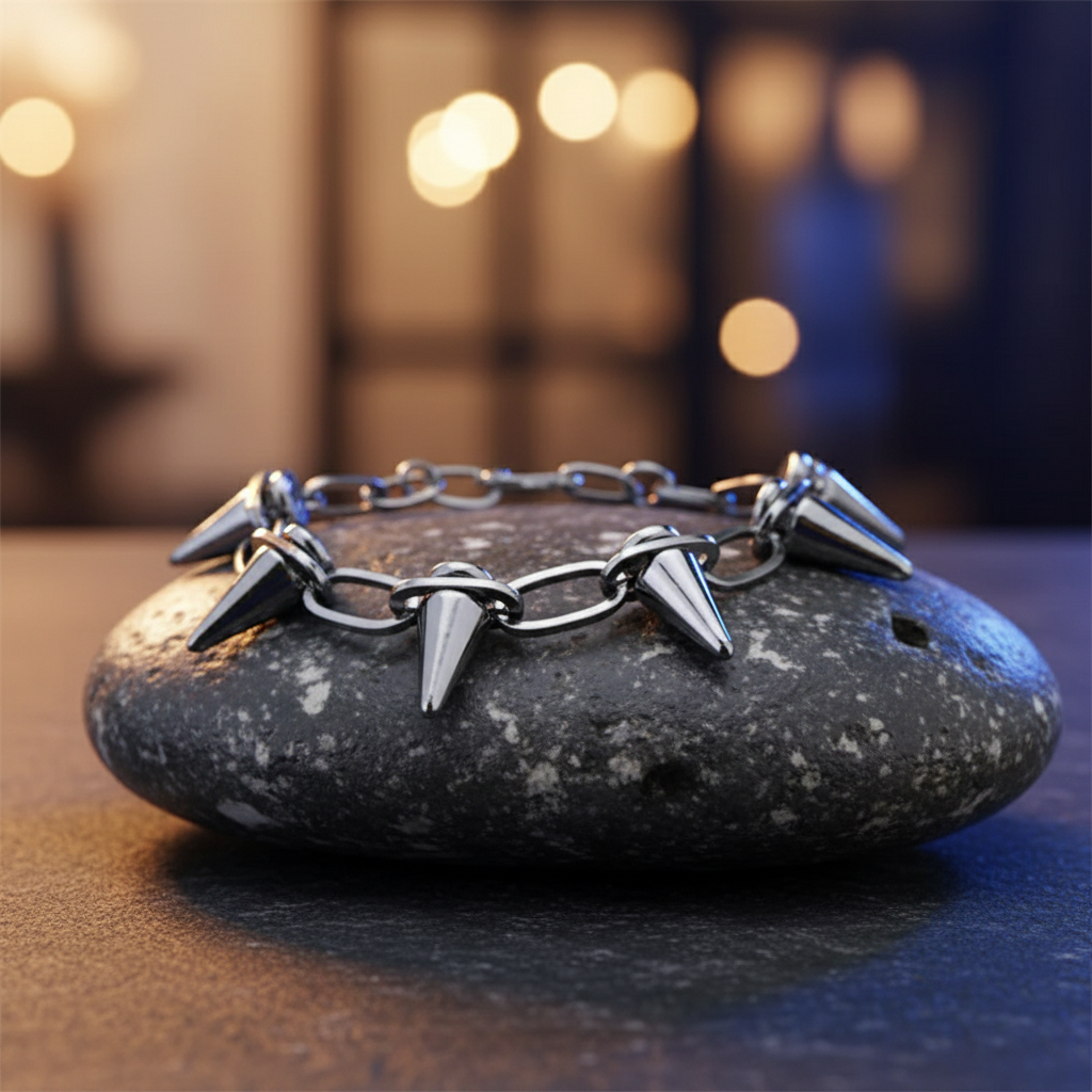 Metal Spike Choker Necklace