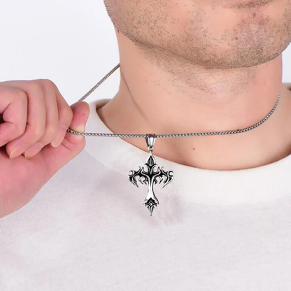 Men’s Tribal Cross Necklace