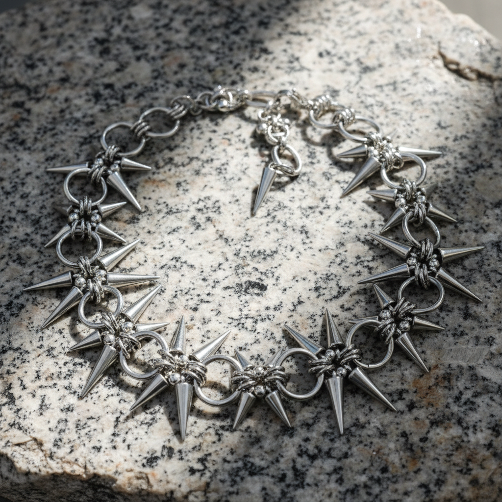 Metal Spiked Necklace
