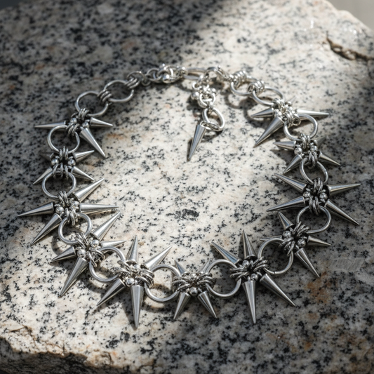 Metal Spiked Necklace