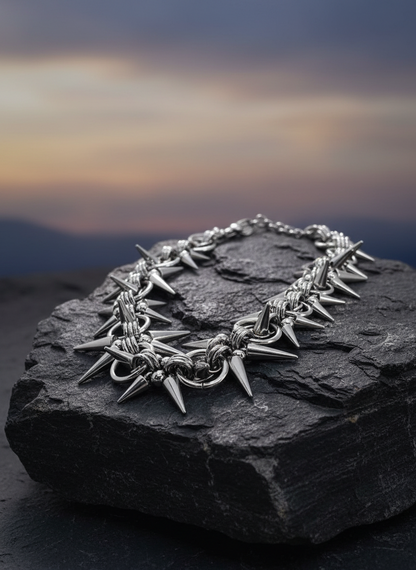 Metal Spiked Necklace